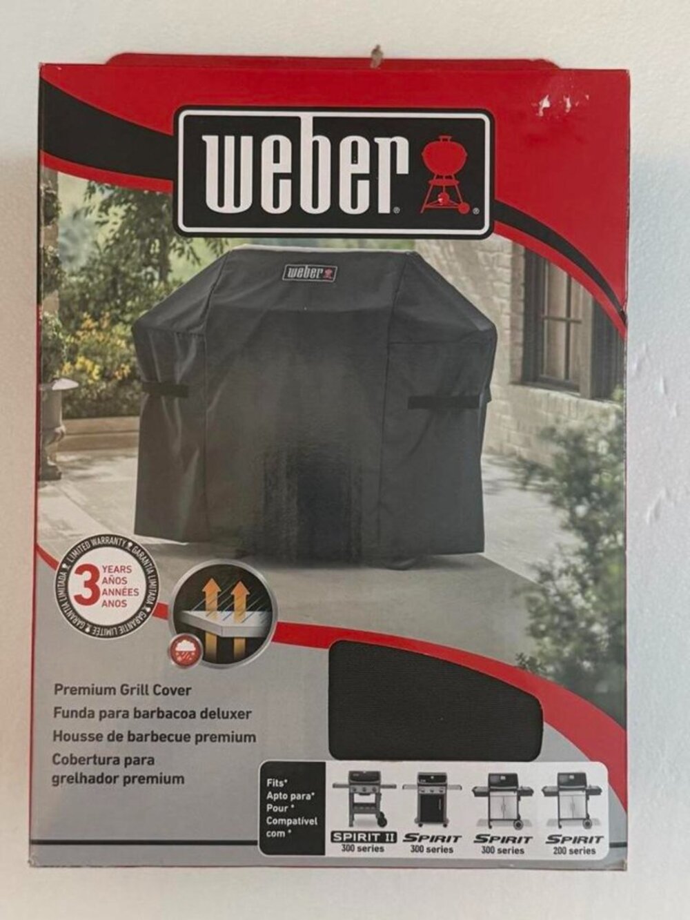 Weber Premium Grill Cover 7139 – Spirit II 300 / Spirit 300 Series – Genuine OEM
